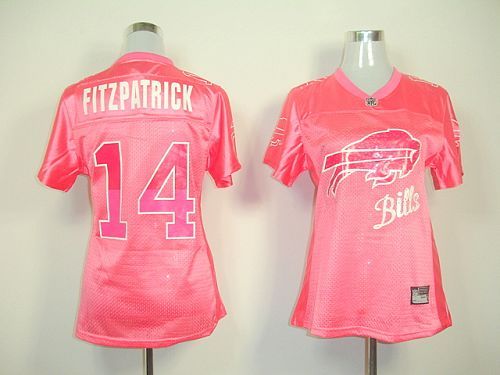 Bills #14 Ryan Fitzpatrick Pink 2011 Women's Fem Fan NFL Jersey